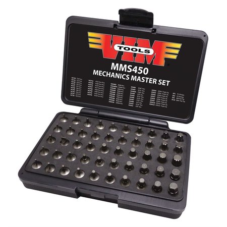 VIM PRODUCTS VIM Tools 50-Piece Mechanic's Master Set, 1/4 in. Square Drive MMS450